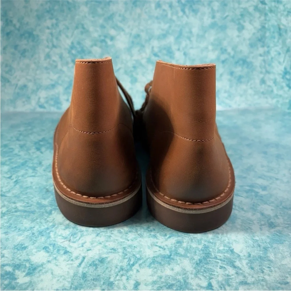Clarks Desert Boot Men’s Brown Leather Mid Top Casual Fashion Boots Size 10